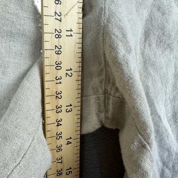 J.Jill Linen Pants Womens Large Beige Elastic Waist Relaxed Minimal Trendy - Picture 11 of 11